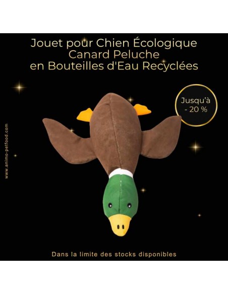 jouet-pour-chien-ecologique-canard-peluche-en-bouteilles-d-eau-recyclees
