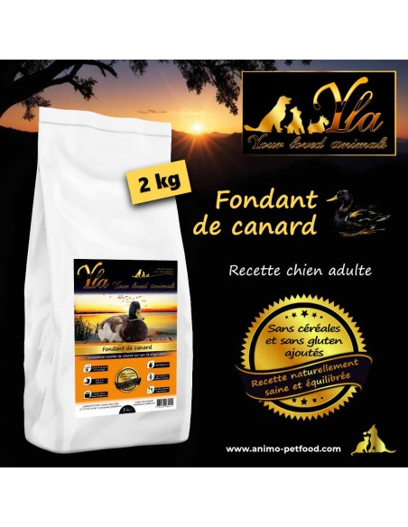 Croquettes au canard pour chien sensible, sans céréales, hypoallergéniques, et favorisant le confort digestif