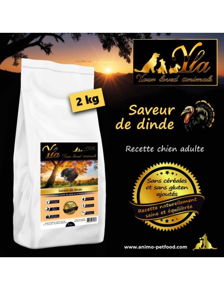 Croquettes hypoallergéniques pour chien à la dinde, sans céréales, adaptées aux allergies alimentaires