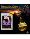 Croquettes chaton sans céréales, dinde et poulet, riches en protéines et digestes.