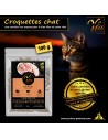 Croquettes naturelles sans céréales – Dinde & Poulet pour chat adulte, riches en protéines et digestes.
