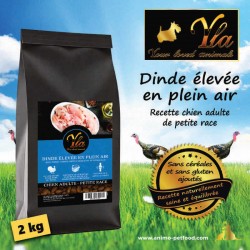 Croquettes à la dinde pour chien adulte de petite race, recette sans céréales et sans gluten
