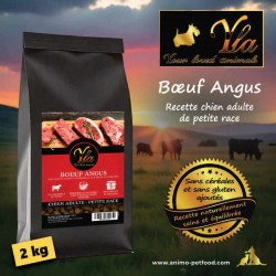 Recette naturelle de croquettes pour chien mini au bœuf Angus et superaliments.