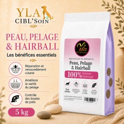 Croquettes chat peau pelage et boules de poils YLA CIBL’SOIN 5 kg