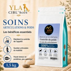 Croquettes YLA CIBL’SOIN 1,5 kg pour chien en surpoids, contrôle du poids et soutien articulaire
