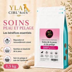 Croquettes YLA CIBL’SOIN 1,5 kg pour chien à peau sensible et pelage terne