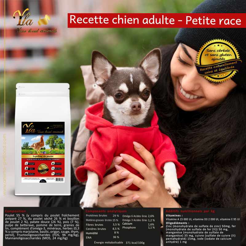 croquettes-sans-cereales-chien-adulte-petites-races-au-poulet-guide-alimentaire