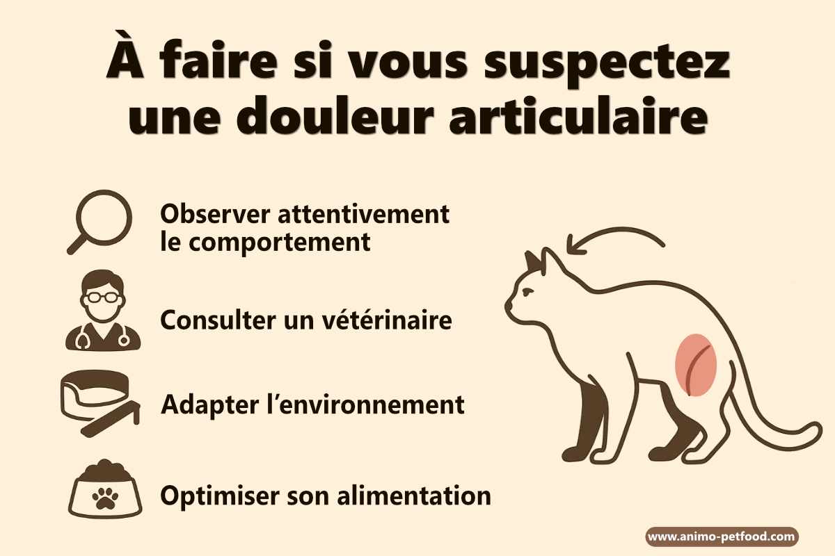 Checklist des actions à suivre si votre chat souffre de douleurs articulaires.