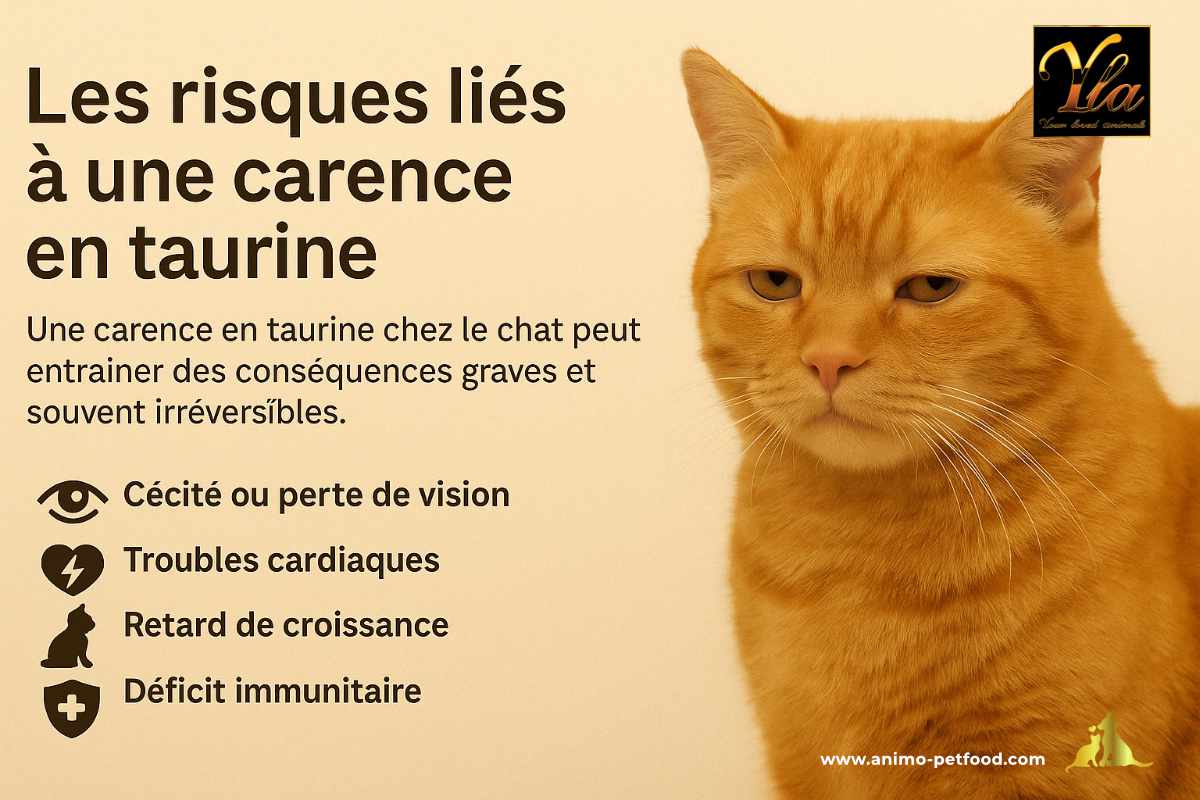 Les risques d'une carence en taurine chez le chat