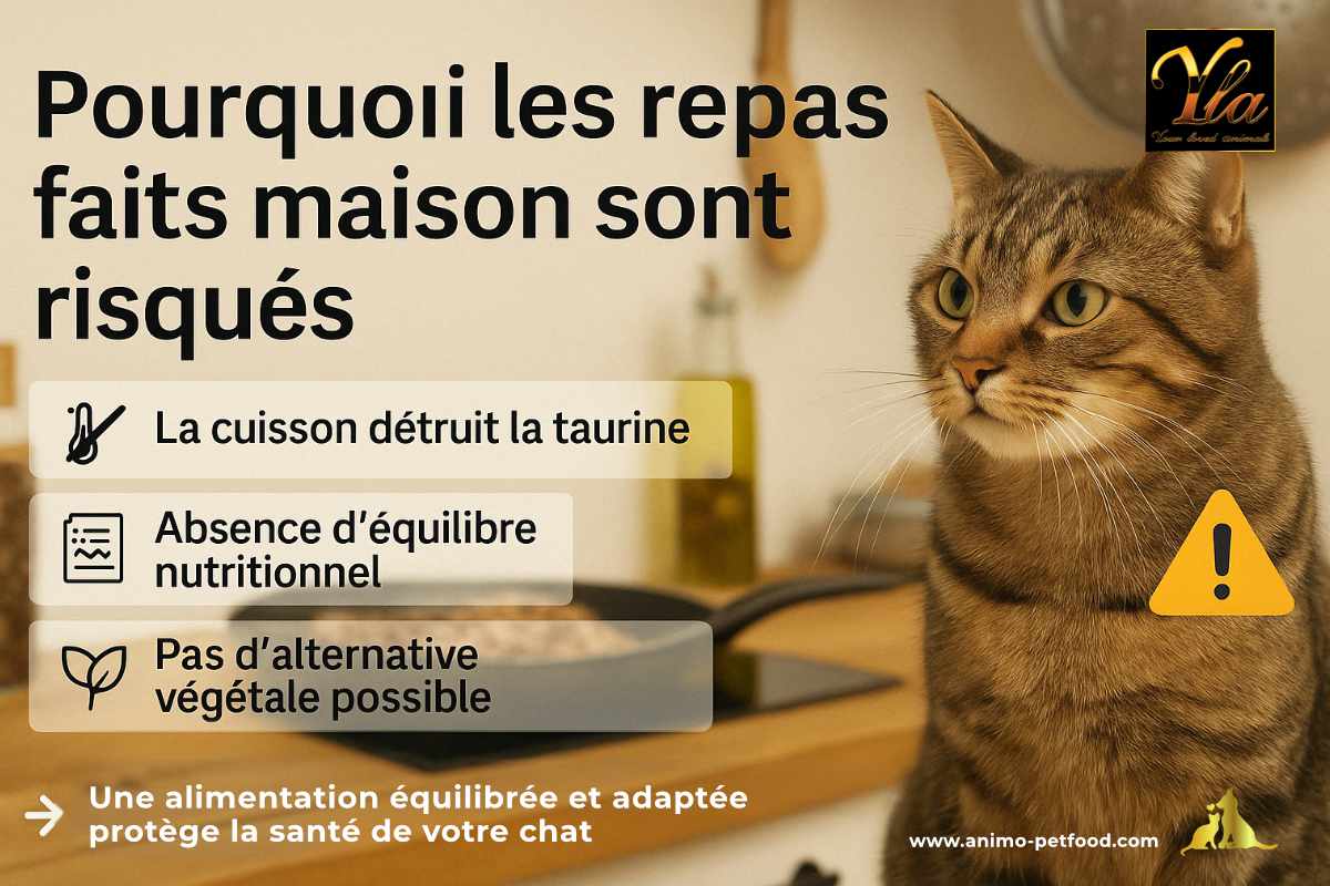 Les risques associés à la préparation de repas faits maison pour les chats