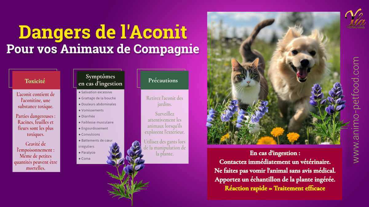 Dangers de l'Aconit pour vos Animaux de Compagnie - Précautions en Cas d'Ingestion