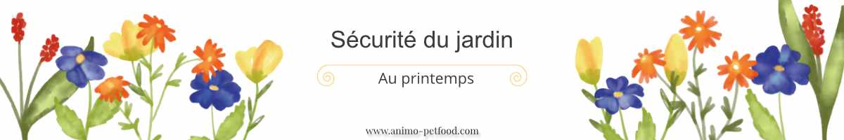 Prévention des dangers dans le jardin pour les animaux de compagnie au printemps