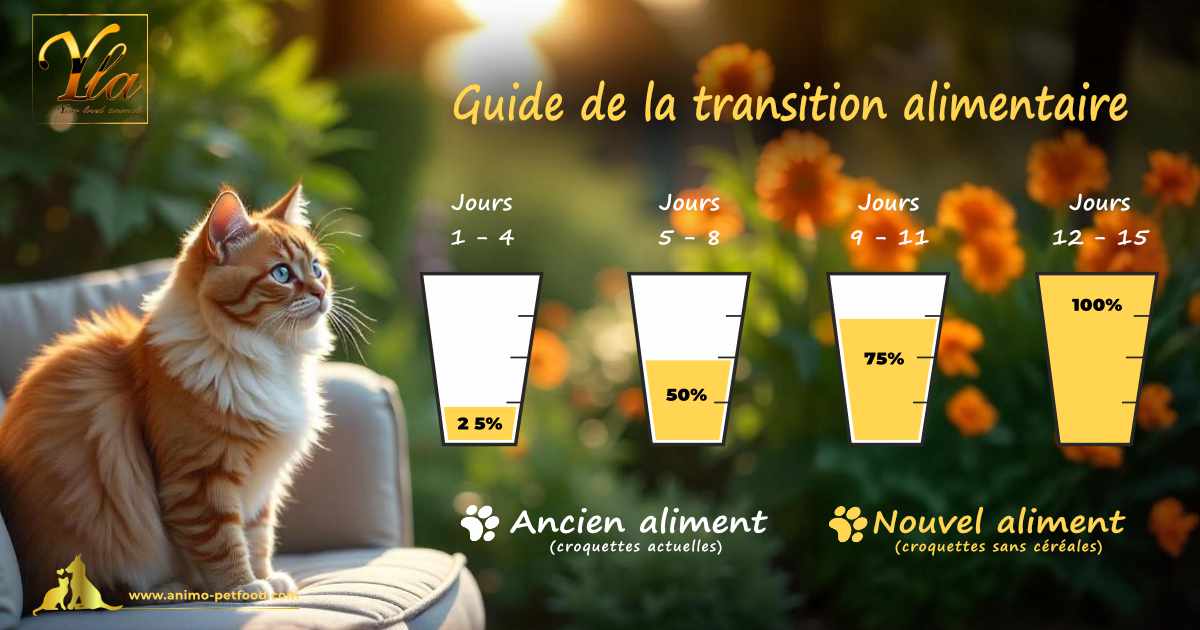 Transition alimentaire pour chat adulte, conseils pratiques