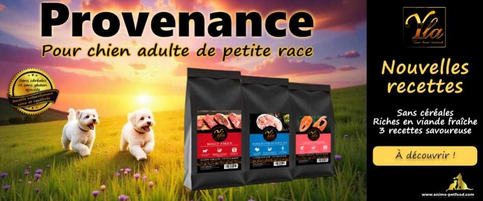 NOUVEAU : Provenance – Croquettes sans céréales pour chiens de petite taille